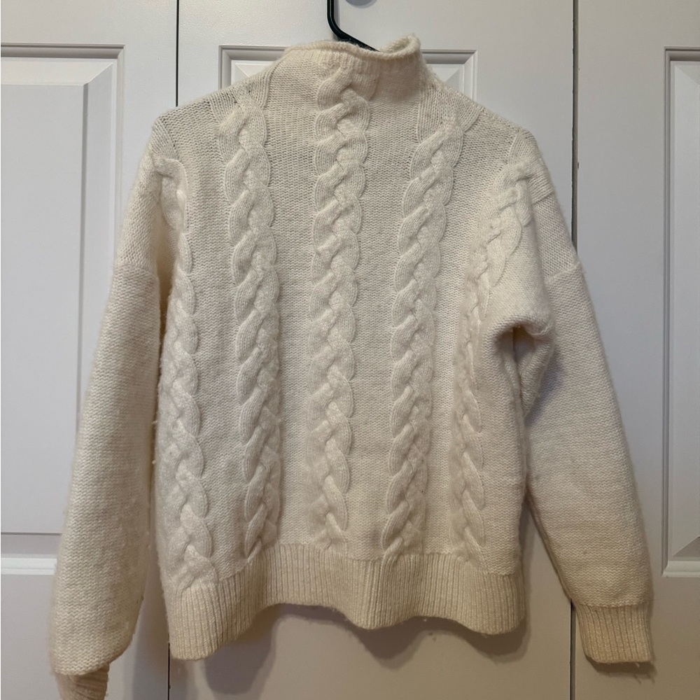 Madewell cable knit sweater